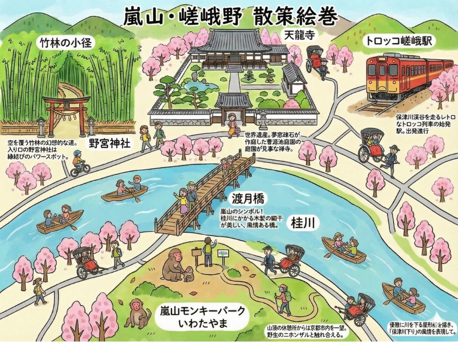 テイストを変更した観光マップ