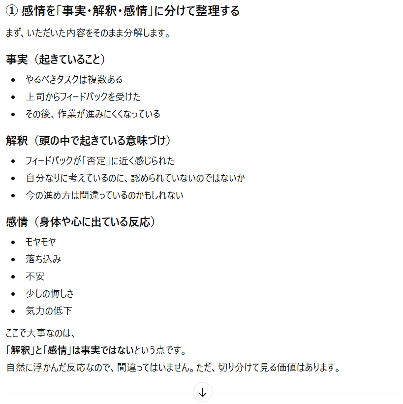 【ChatGPT】モヤモヤ改善のプロンプト①