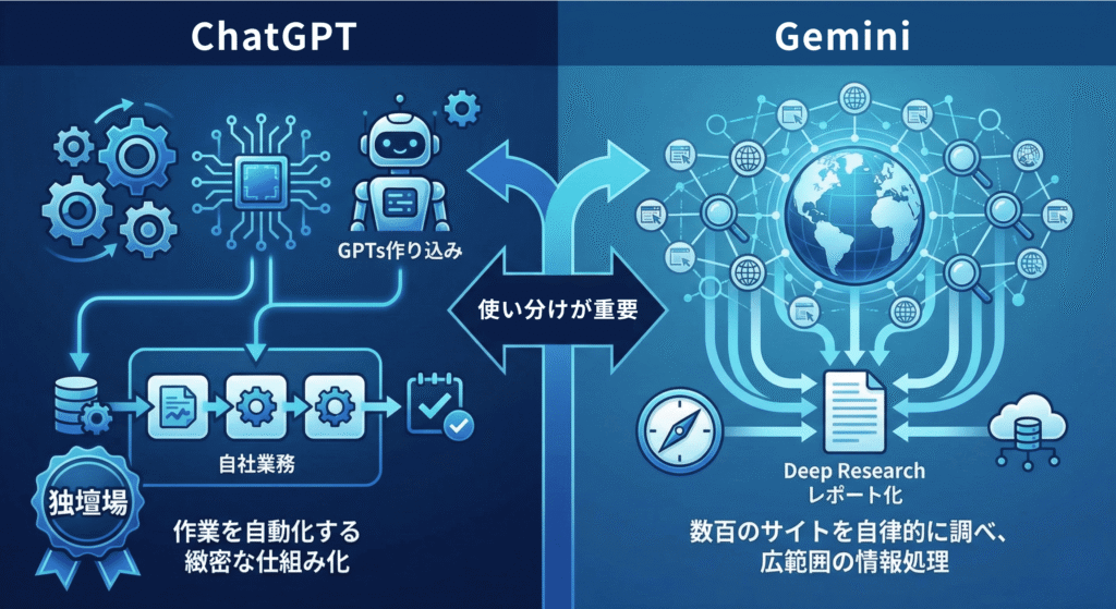 ChatGPTの完全代替を求めない（図解）