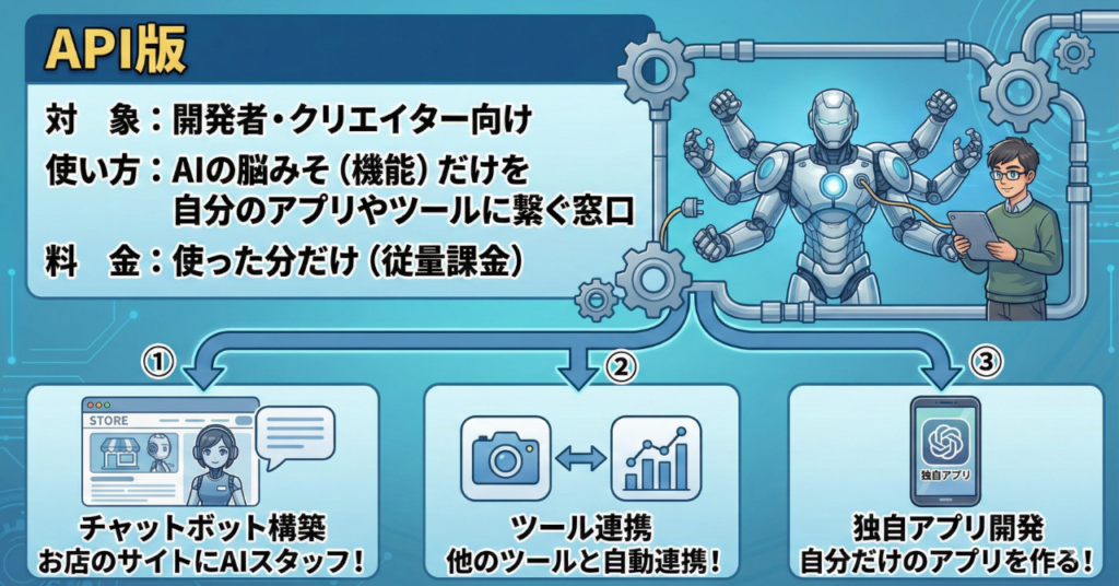 ChatGPTのAPI料金とは？通常プランとの違い